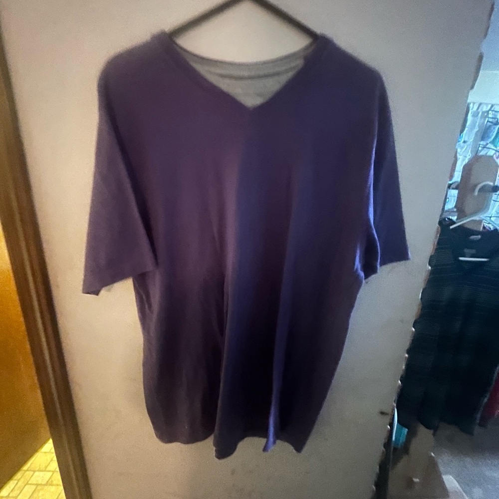 Purple Mens Casual Short Sleeve Dress Sure